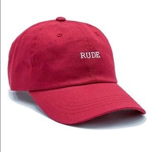 NCGSTFU LXO Rude Hat In Cranberry (Red) Brand New